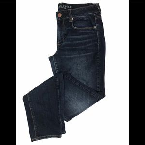 American Eagle dark denim skinny stretch Sz12 long